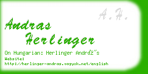 andras herlinger business card